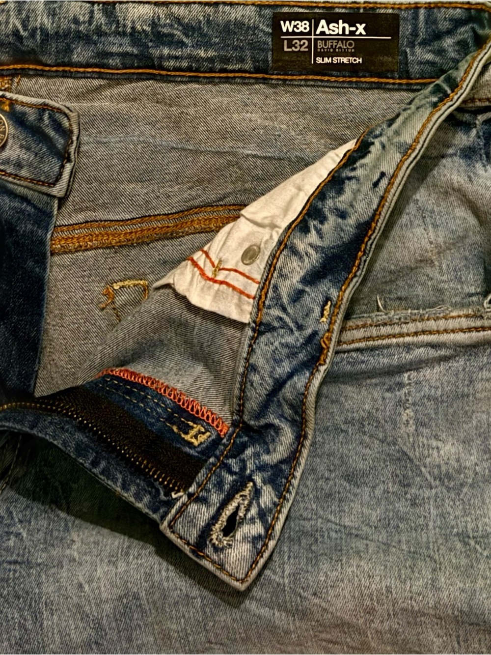 Buffalo David Bitton Men’s Ash-X Light Blue Slim Jeans